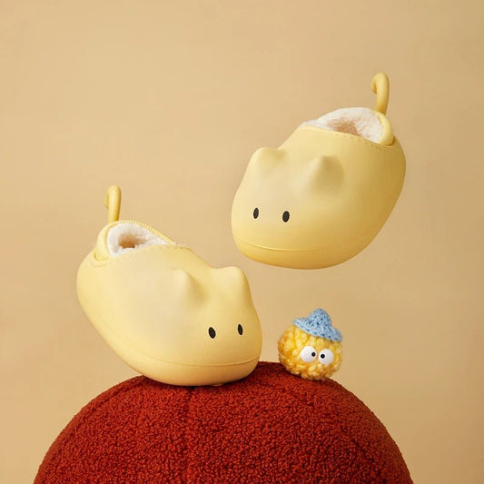 Cheerful Mario New Style Winter Kids Warm Plush Cotton Mouse Shoes - itzy bitsy