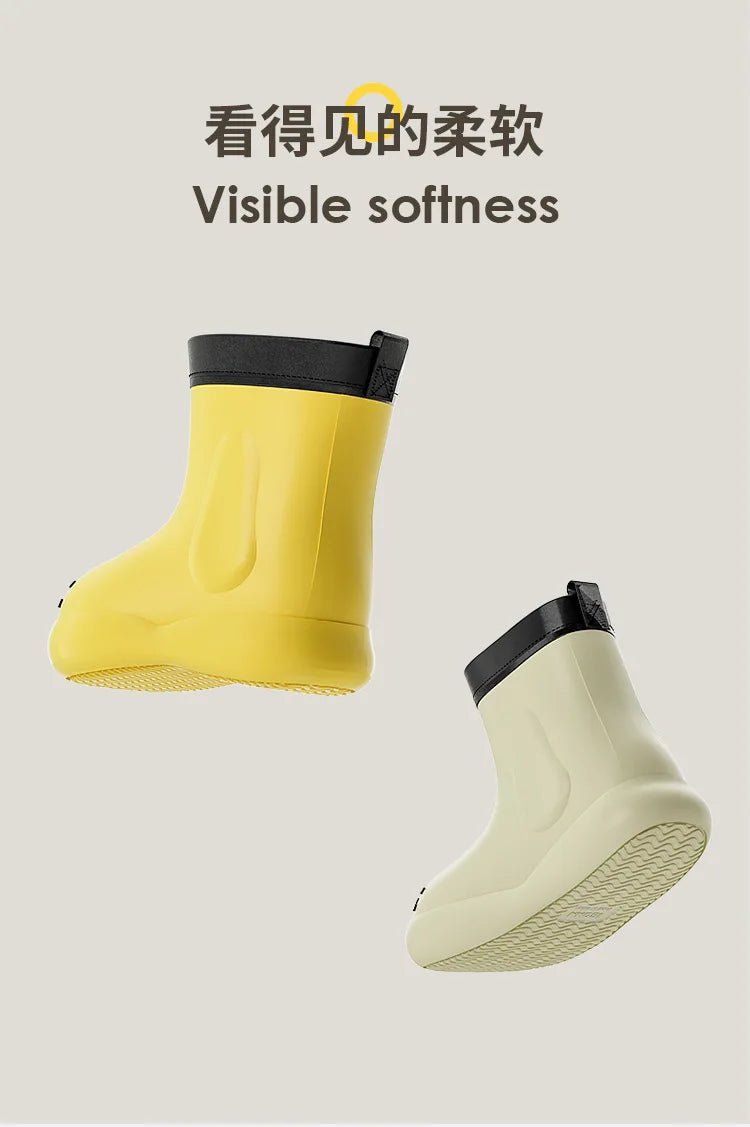 Cheerful Mario Rain Boots Cute Puppy - itzy bitsy