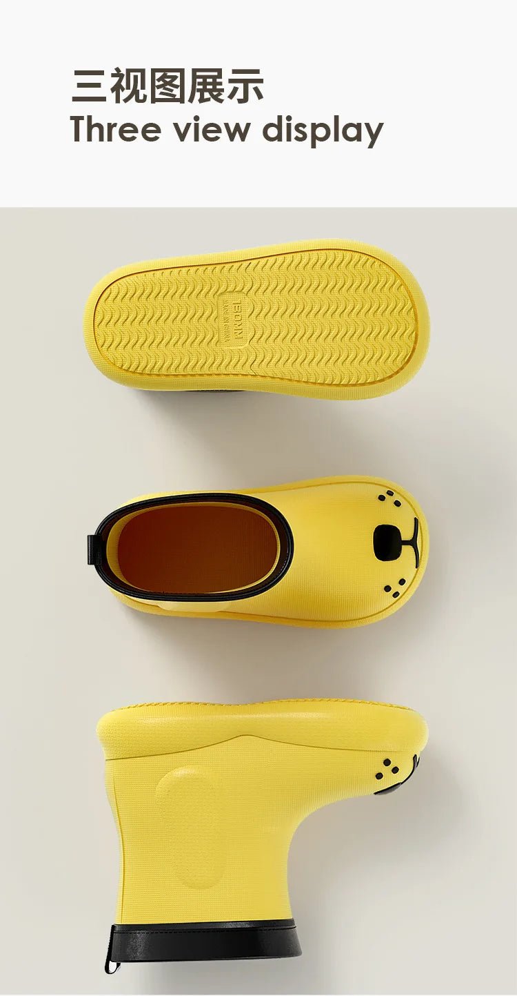 Cheerful Mario Rain Boots Cute Puppy - itzy bitsy