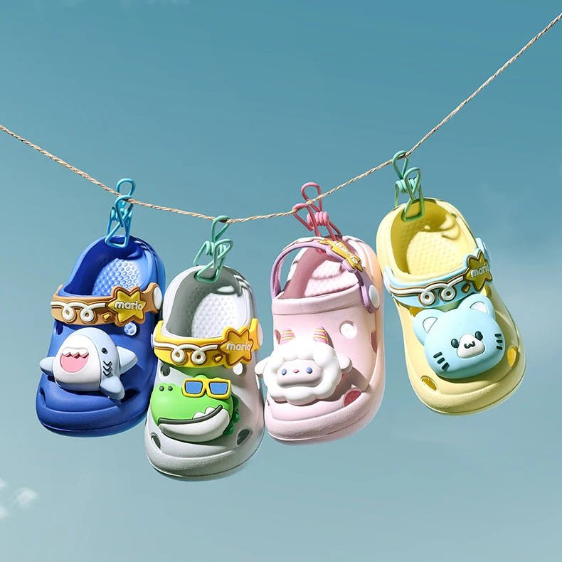 Cheerful Mario Sandals Animals - itzy bitsy