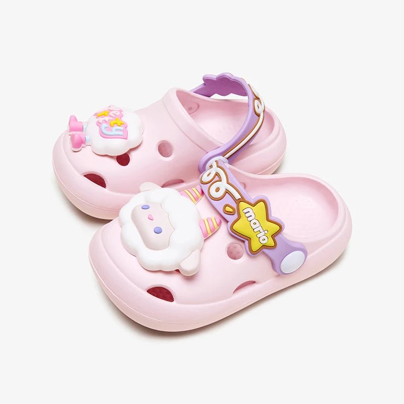 Cheerful Mario Sandals Animals - itzy bitsy