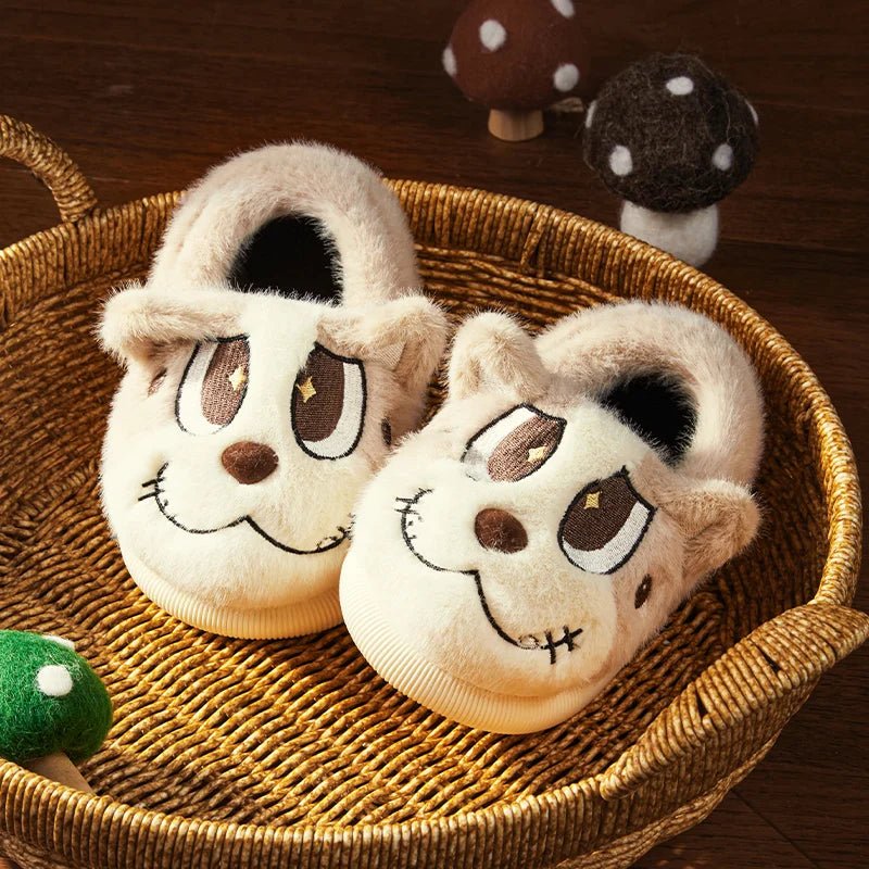 Cheerful Mario Winter Cartoon Cotton Animals Shoes - itzy bitsy