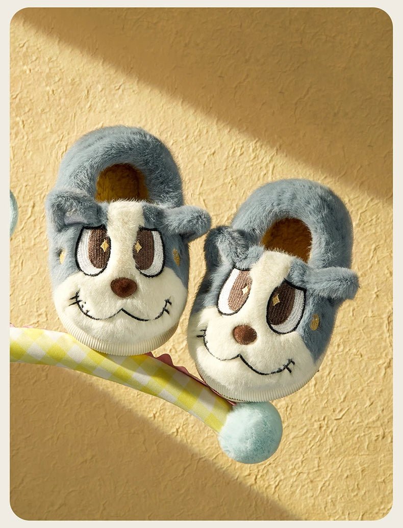 Cheerful Mario Winter Cartoon Cotton Animals Shoes - itzy bitsy