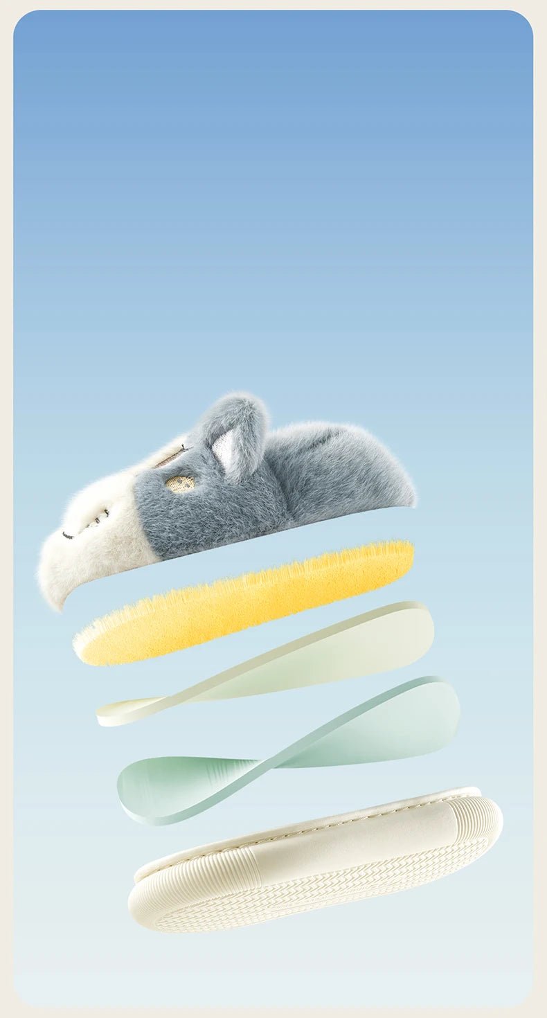 Cheerful Mario Winter Cartoon Cotton Animals Shoes - itzy bitsy