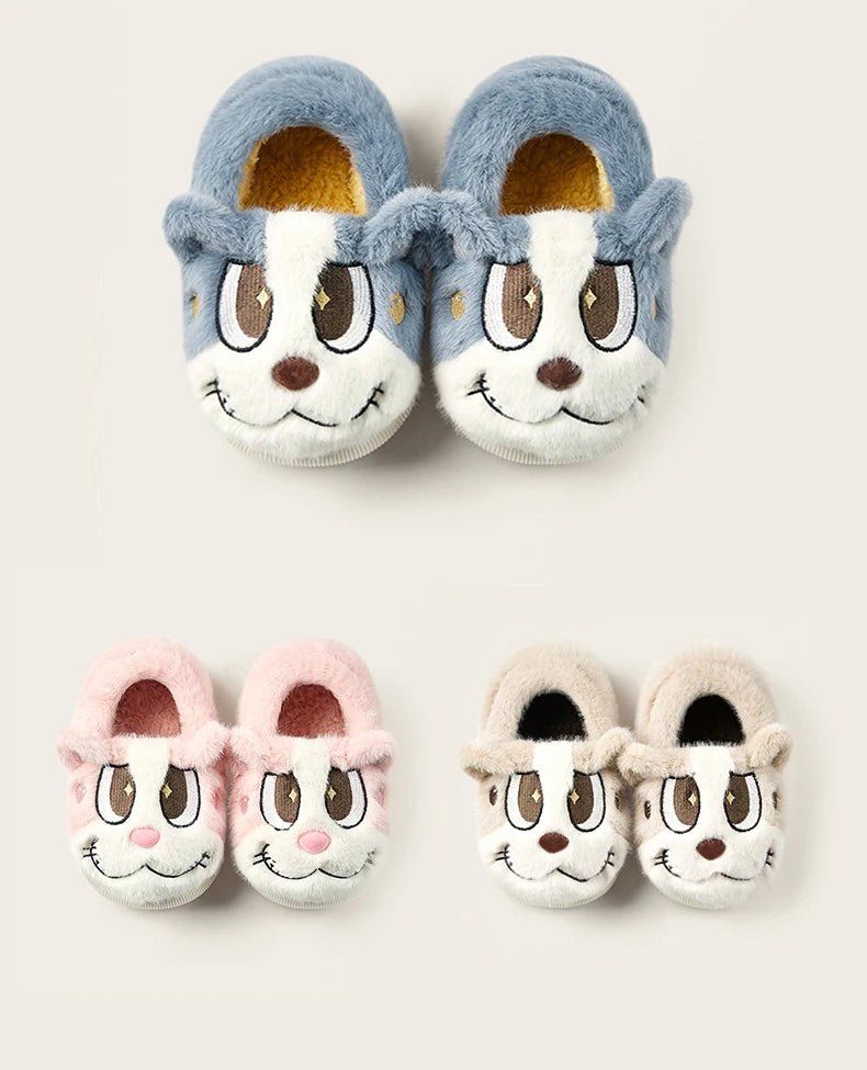 Cheerful Mario Winter Cartoon Cotton Animals Shoes - itzy bitsy