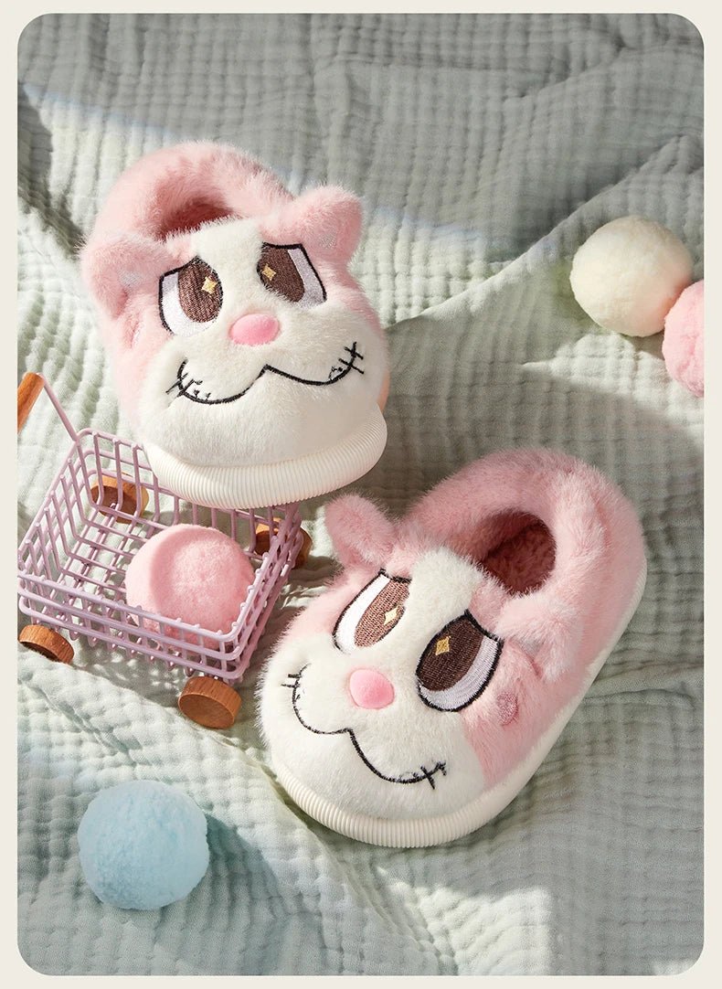 Cheerful Mario Winter Cartoon Cotton Animals Shoes - itzy bitsy