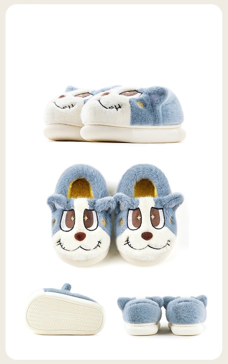 Cheerful Mario Winter Cartoon Cotton Animals Shoes - itzy bitsy