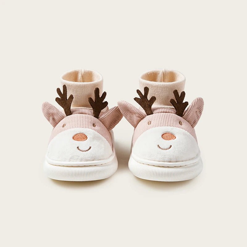 Cheerful Mario Winter Children's Cartoon Rudolph Shoes - itzy bitsy