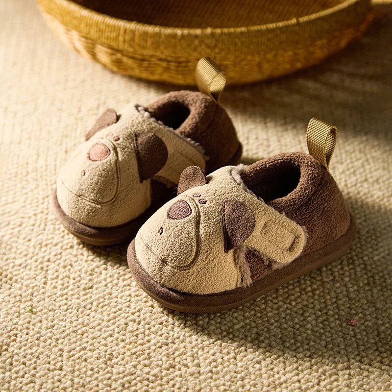 Cheerful Mario Winter Children's Cotton Animal Shoes - itzy bitsy