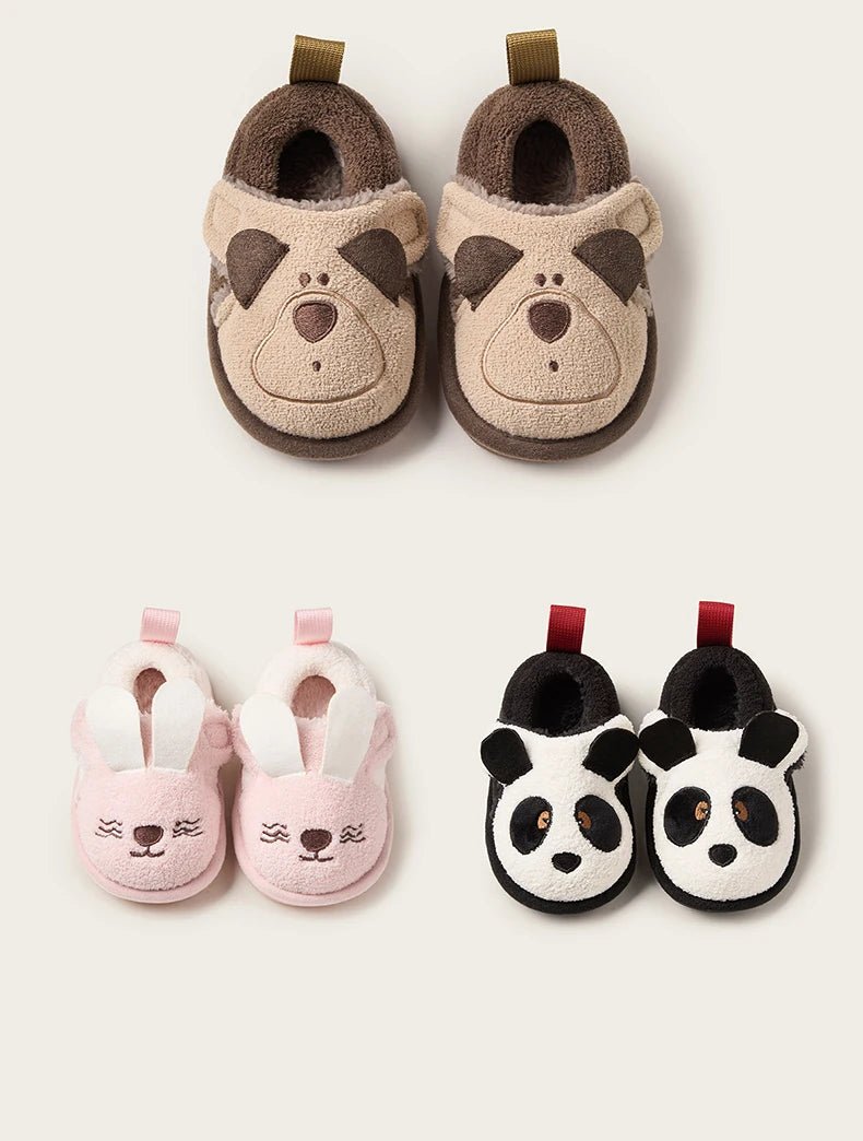 Cheerful Mario Winter Children's Cotton Animal Shoes - itzy bitsy