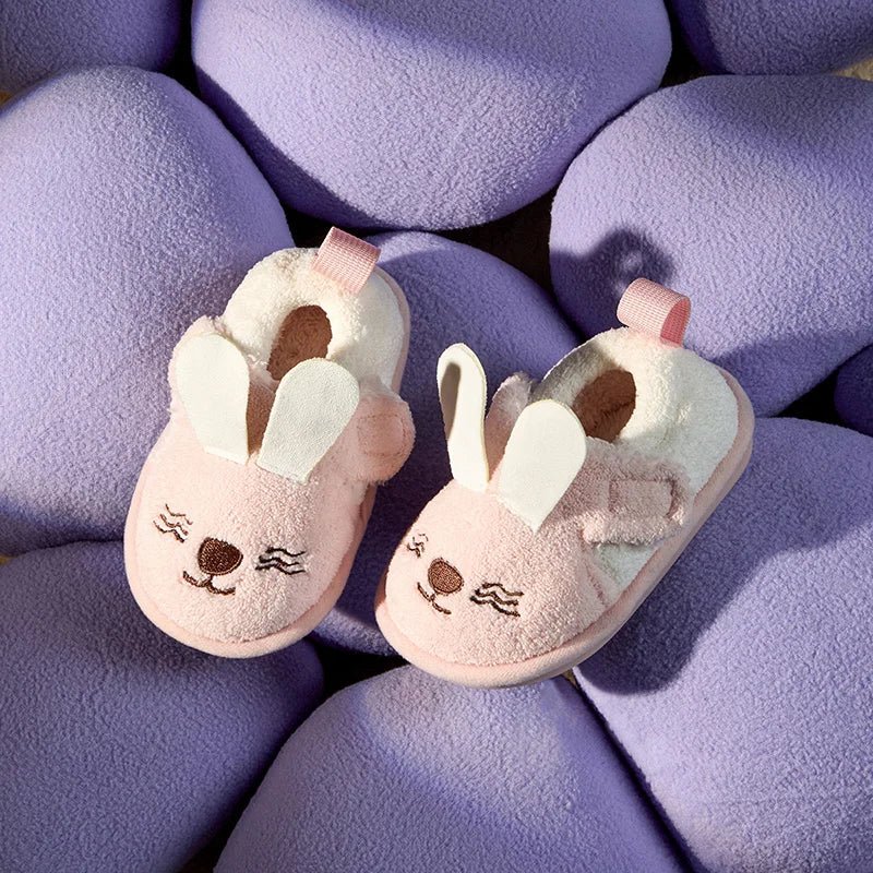 Cheerful Mario Winter Children's Cotton Animal Shoes - itzy bitsy