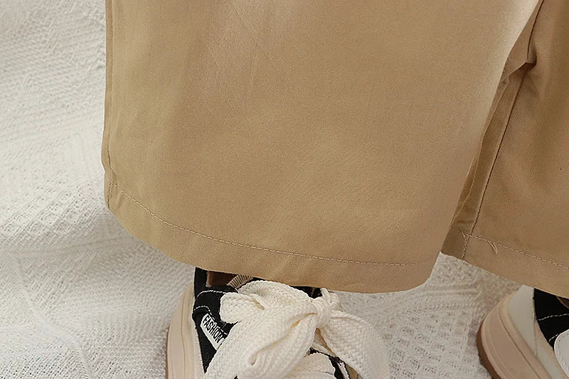 Children 2PCS Set Cotton Lion Tops - Suspender Pants Suit - itzy bitsy