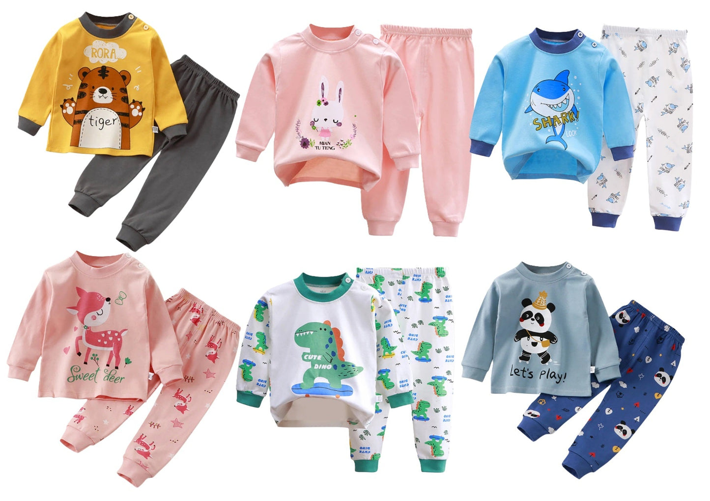Children Sleepwear Pajamas Sets - itzy bitsy