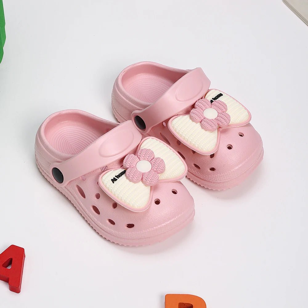 Children's Bow Charm Slippers - itzy bitsy