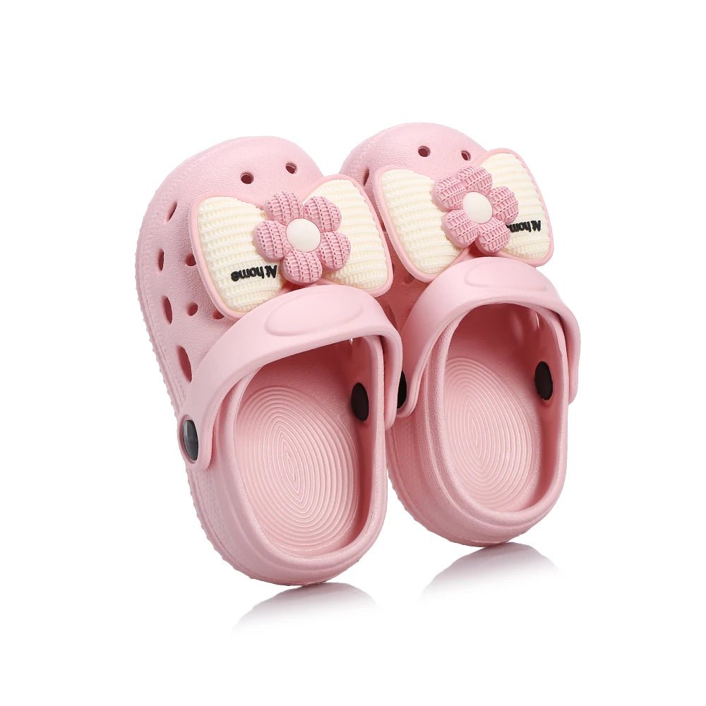 Children's Bow Charm Slippers - itzy bitsy