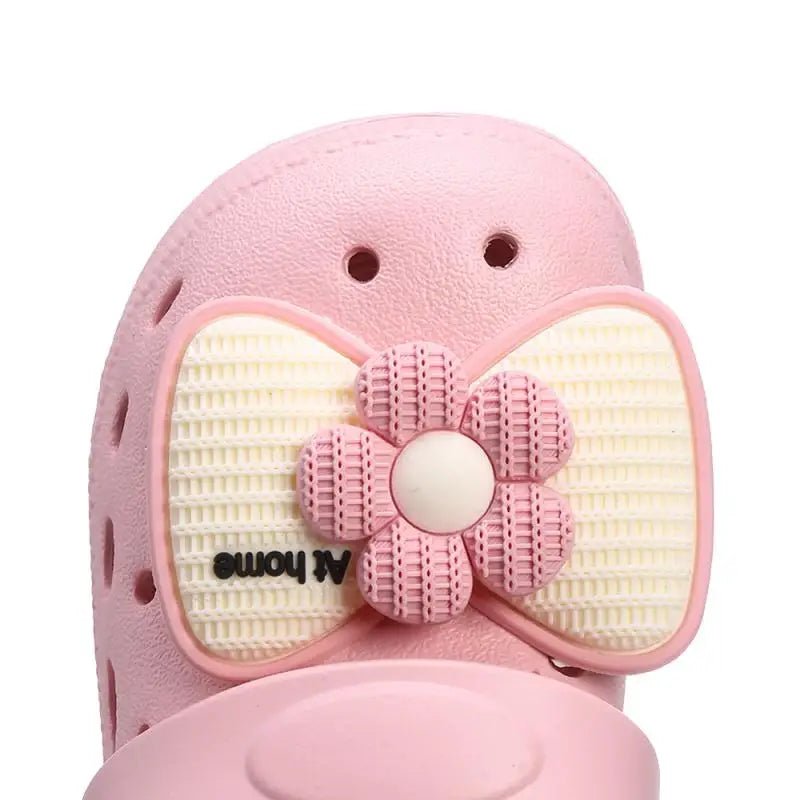 Children's Bow Charm Slippers - itzy bitsy