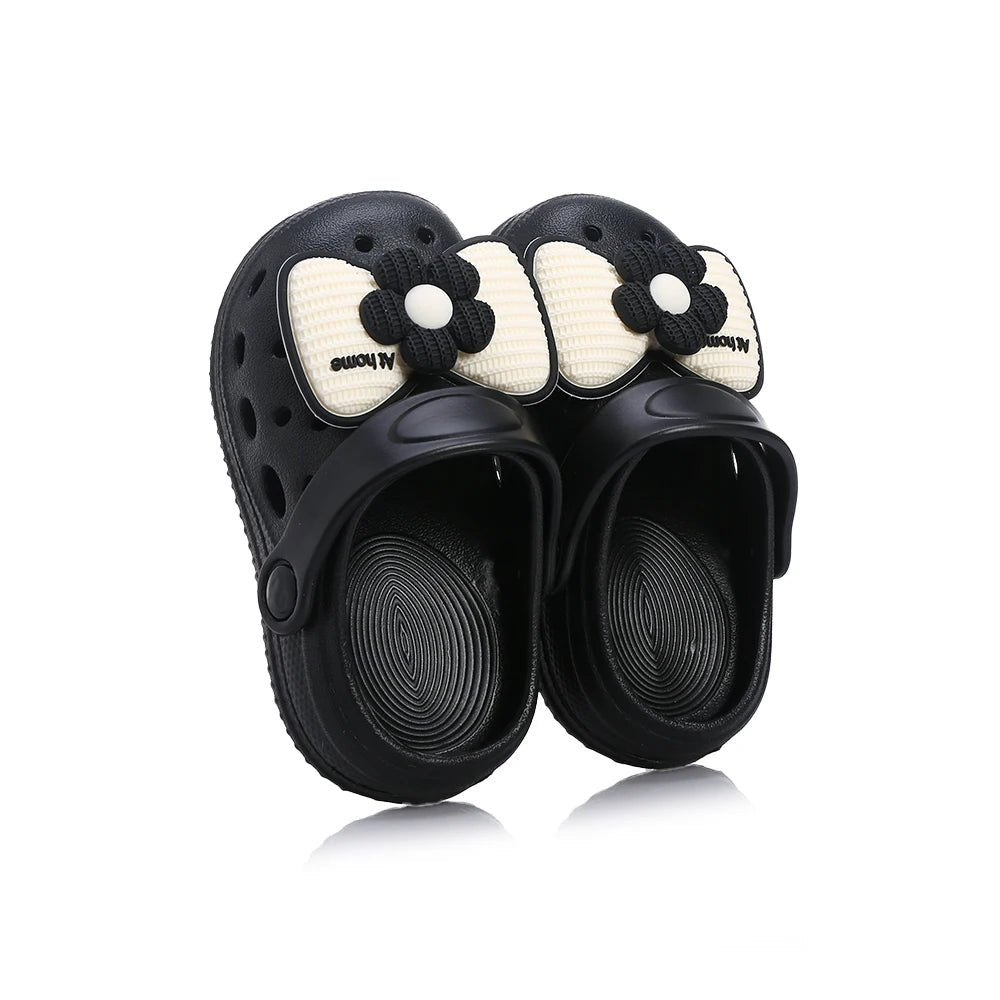 Children's Bow Charm Slippers - itzy bitsy