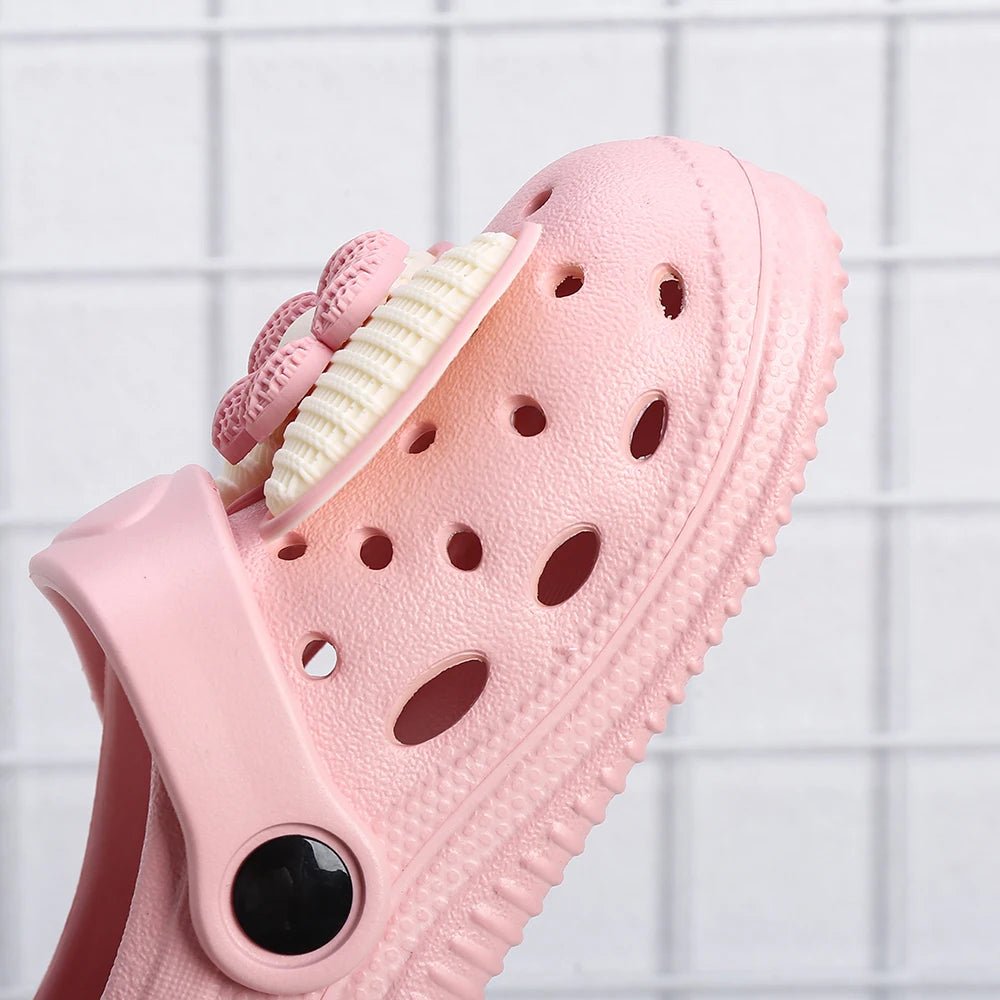 Children's Bow Charm Slippers - itzy bitsy