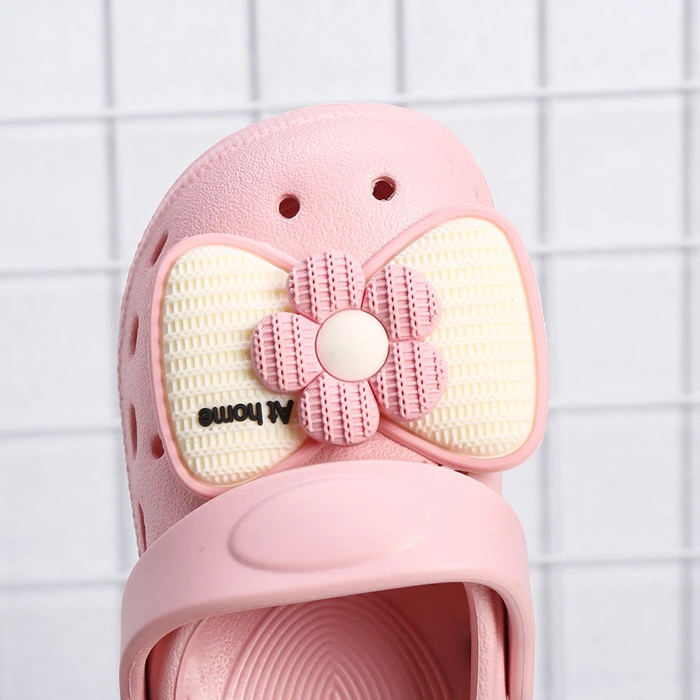Children's Bow Charm Slippers - itzy bitsy