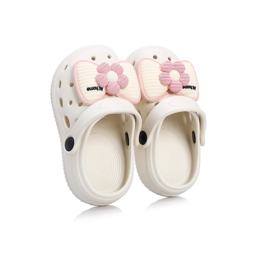 Children's Bow Charm Slippers - itzy bitsy