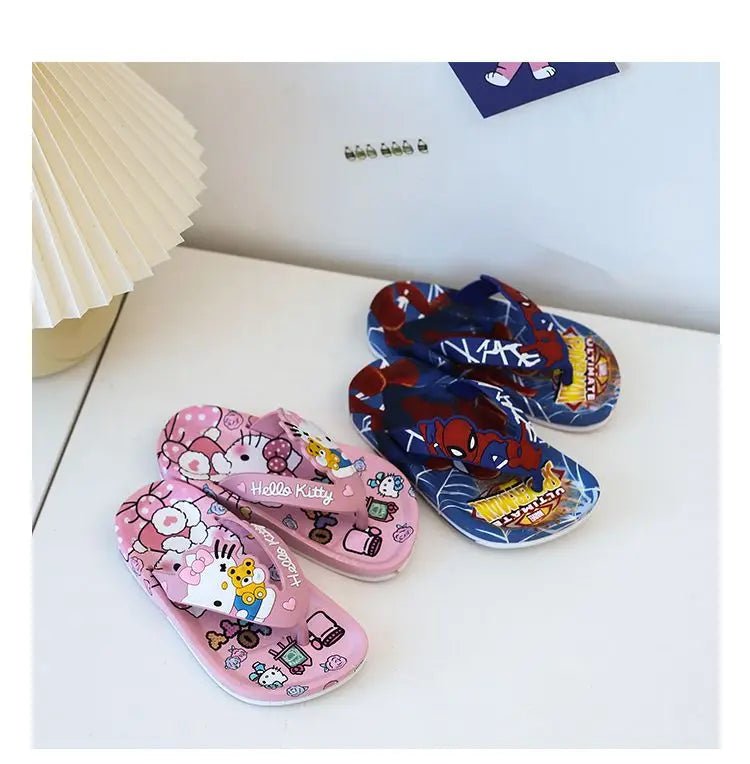 Children's Cartoons Flip Flops - itzy bitsy