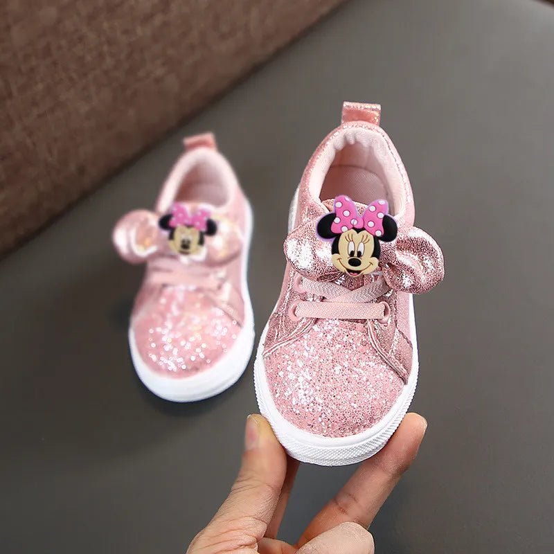 Children's Minnie Casual Sequin Bow Shoes - itzy bitsy