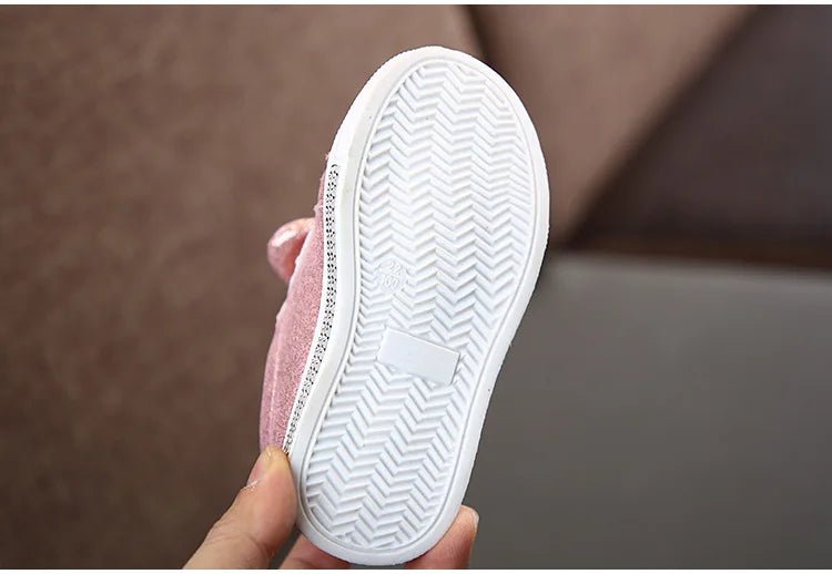 Children's Minnie Casual Sequin Bow Shoes - itzy bitsy