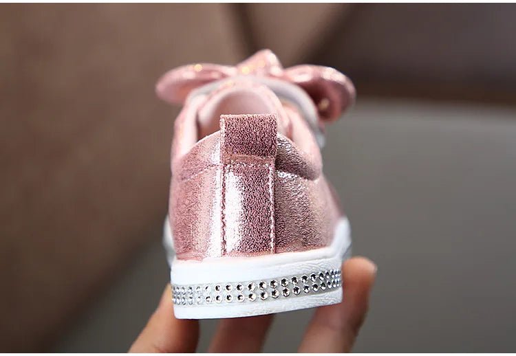 Children's Minnie Casual Sequin Bow Shoes - itzy bitsy