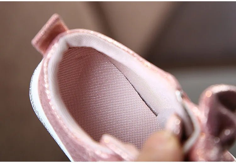 Children's Minnie Casual Sequin Bow Shoes - itzy bitsy