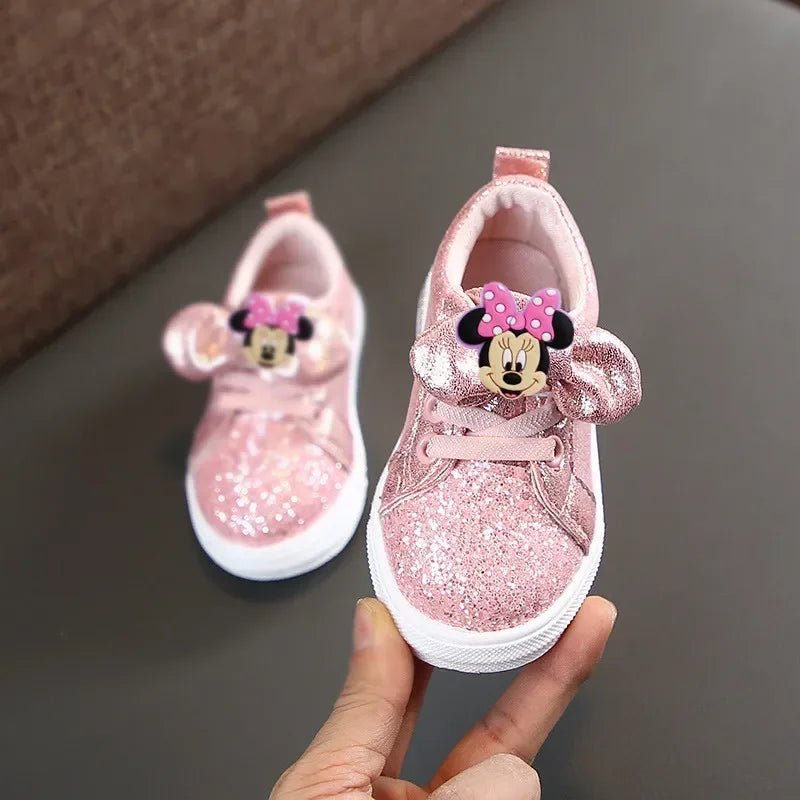 Children's Minnie Casual Sequin Bow Shoes - itzy bitsy