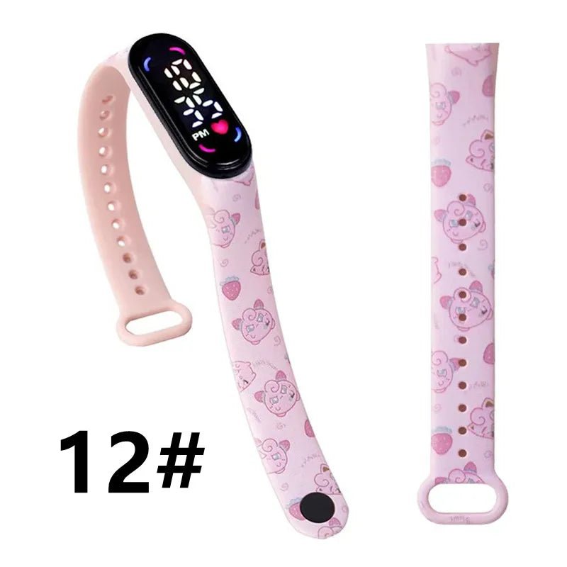 Children's Pokemon Digital Silicone Wristband Watch - itzy bitsy