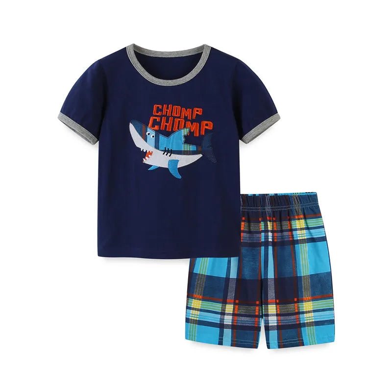 Chomp Tees + Shorts Set - itzy bitsy