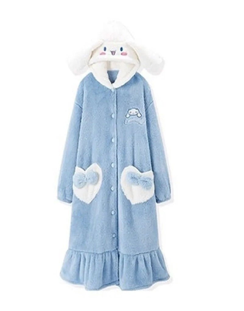 Cinnamoroll Soft & Thick Coral Fleece Robe - itzy bitsy