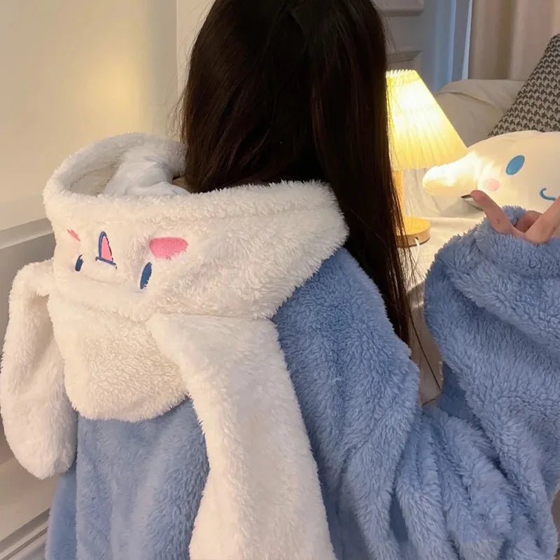 Cinnamoroll Soft & Thick Coral Fleece Robe - itzy bitsy