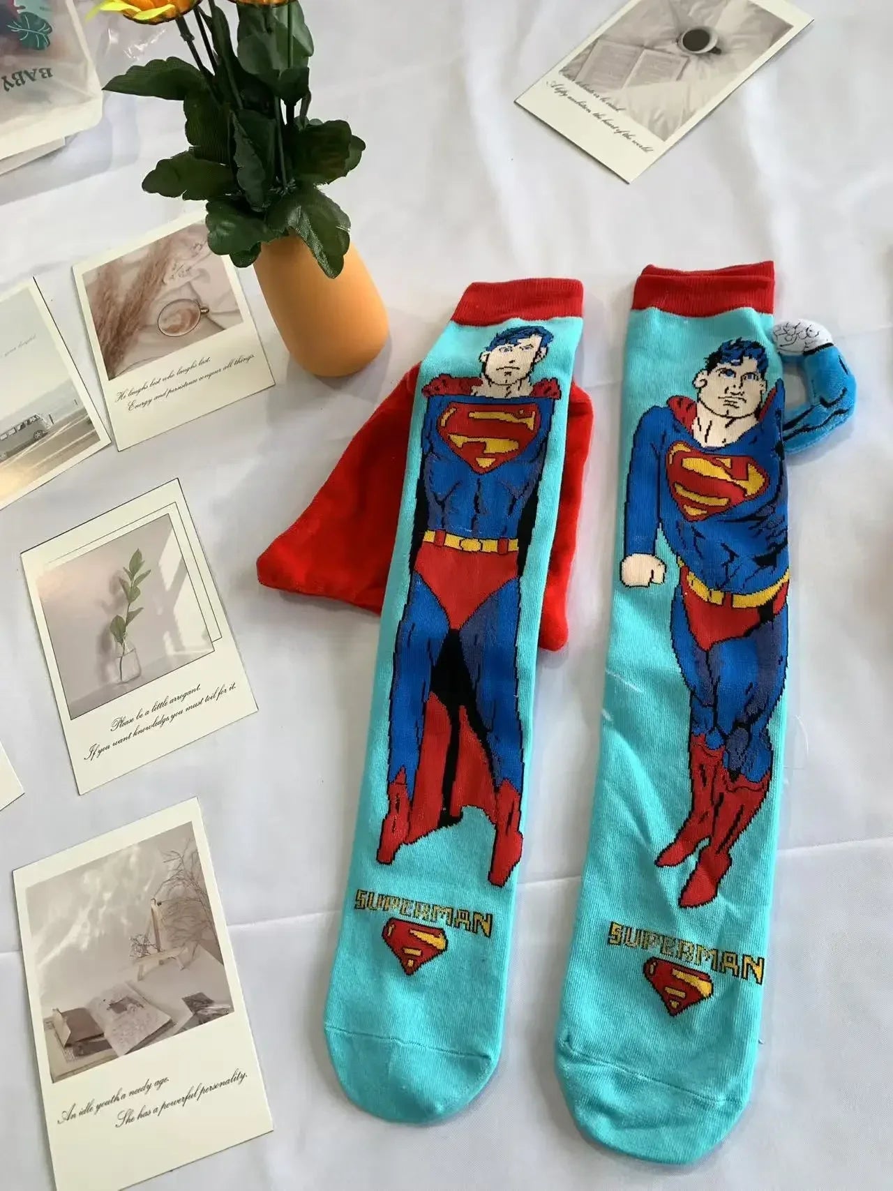 Creative Three - dimensional Superman Children's Socks - itzy bitsy