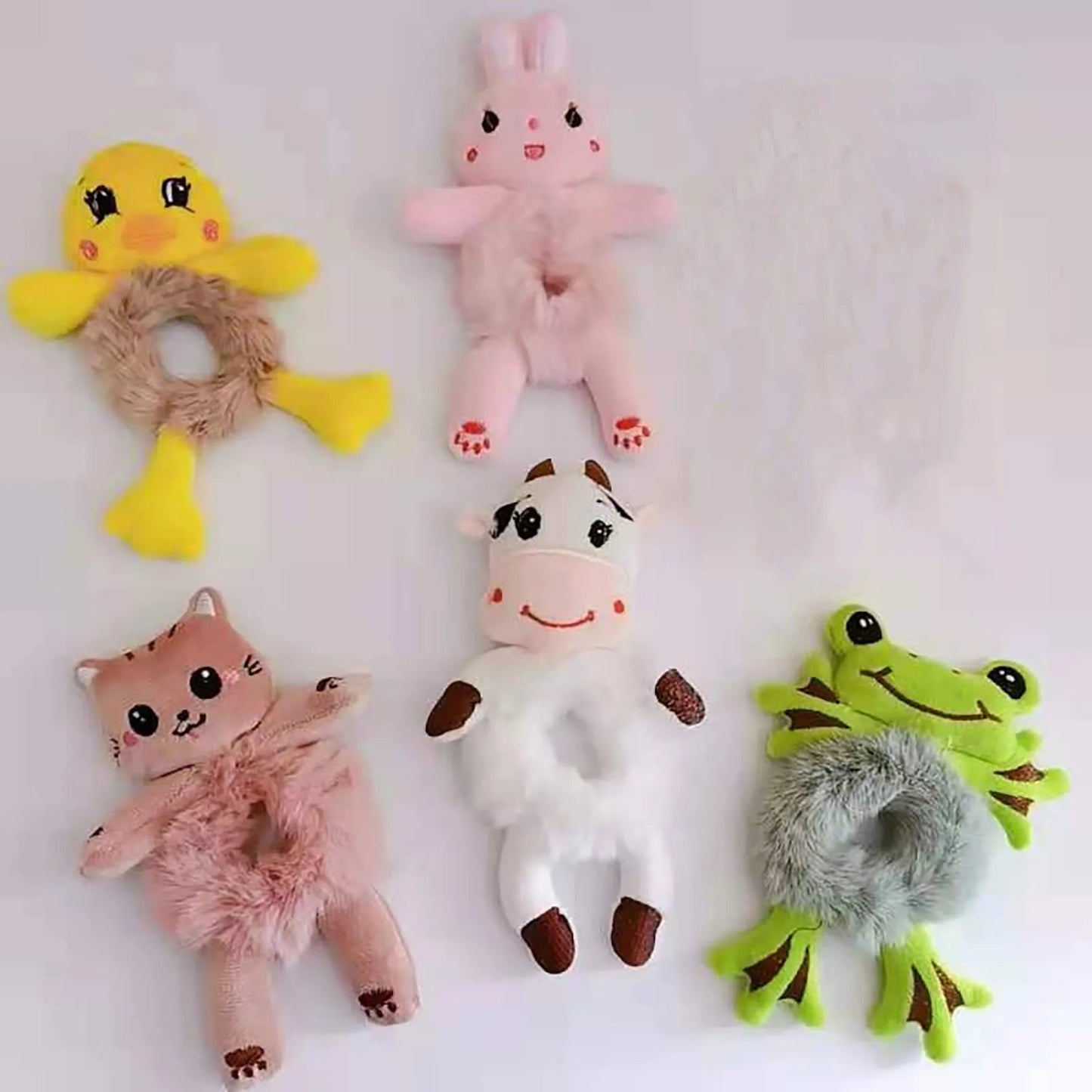 Cute 3D Cartoon Plush Hair Tie - itzy bitsy