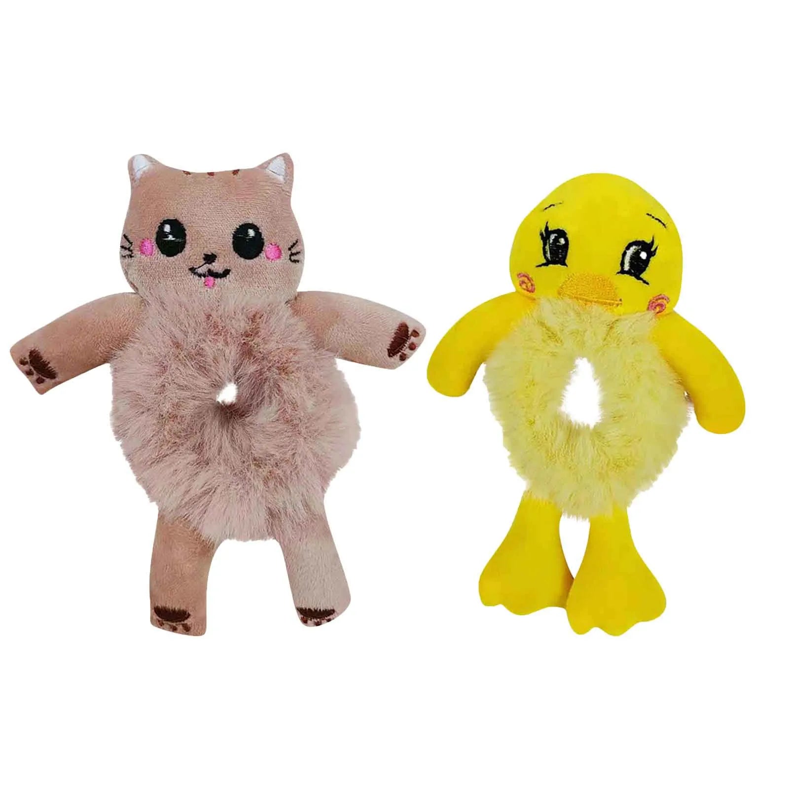 Cute 3D Cartoon Plush Hair Tie - itzy bitsy