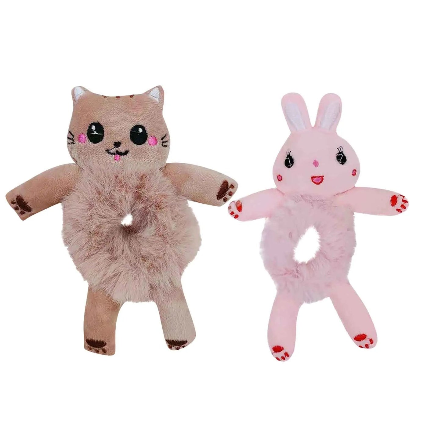 Cute 3D Cartoon Plush Hair Tie - itzy bitsy