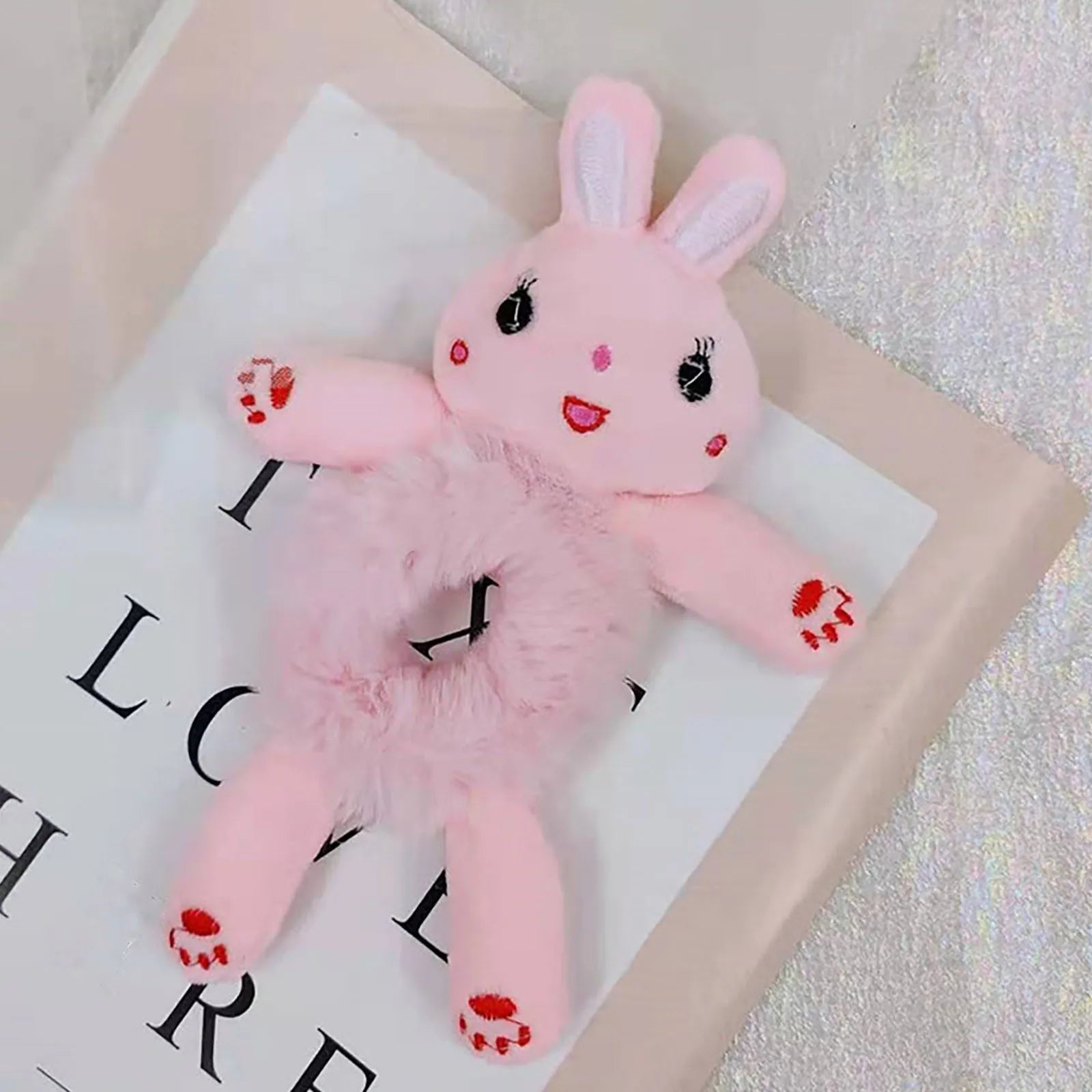 Cute 3D Cartoon Plush Hair Tie - itzy bitsy