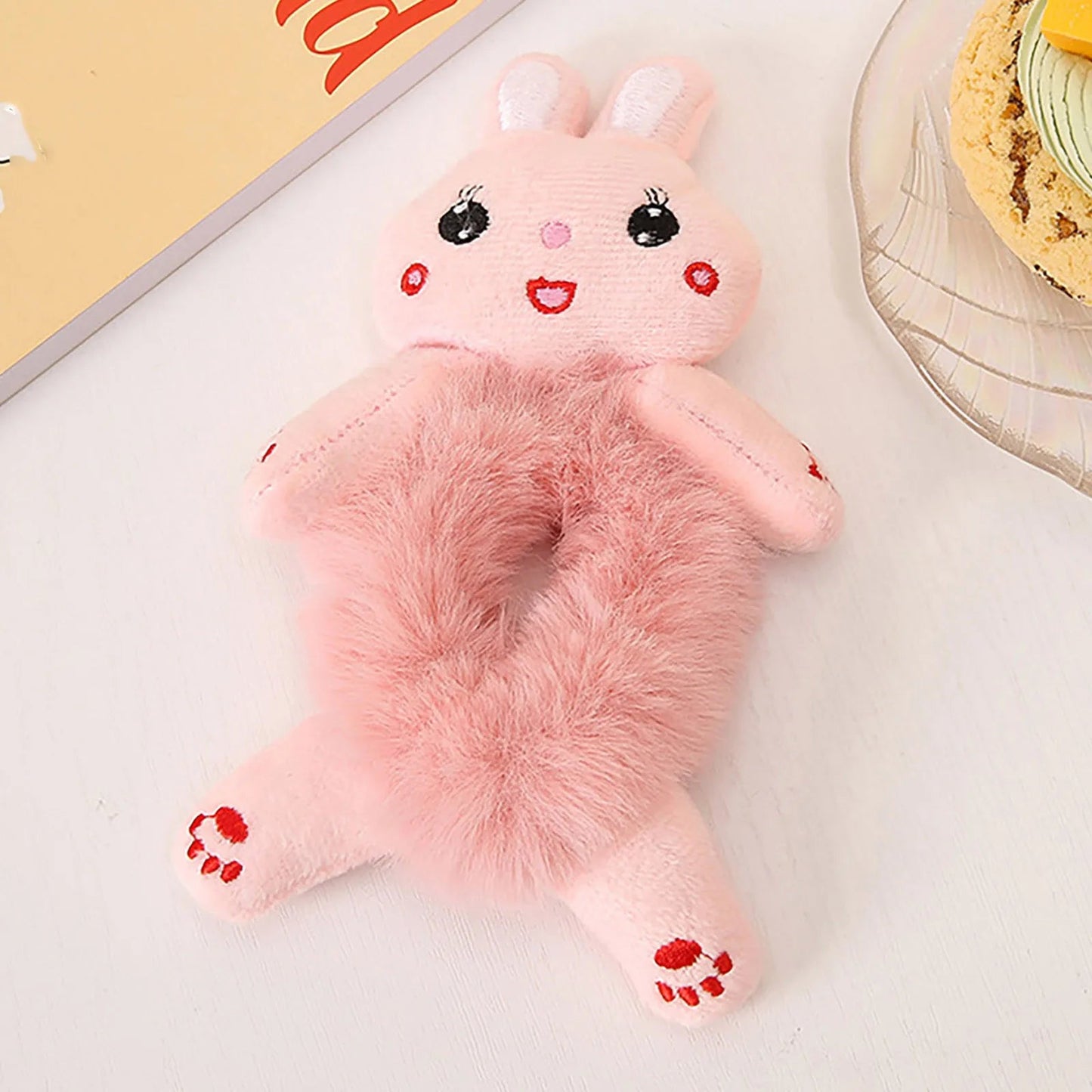 Cute 3D Cartoon Plush Hair Tie - itzy bitsy