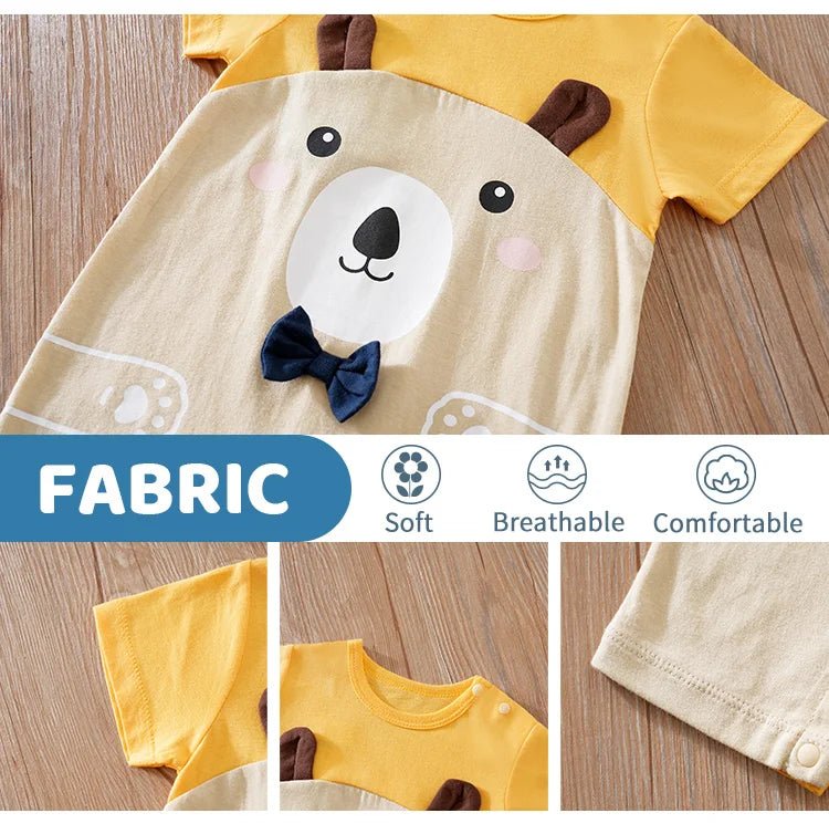 Cute Cartoon Little Bear 3d Printed Bodysuit - itzy bitsy