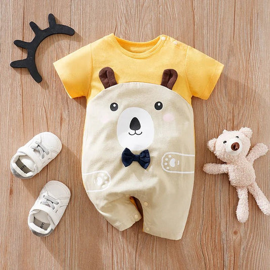 Cute Cartoon Little Bear 3d Printed Bodysuit - itzy bitsy