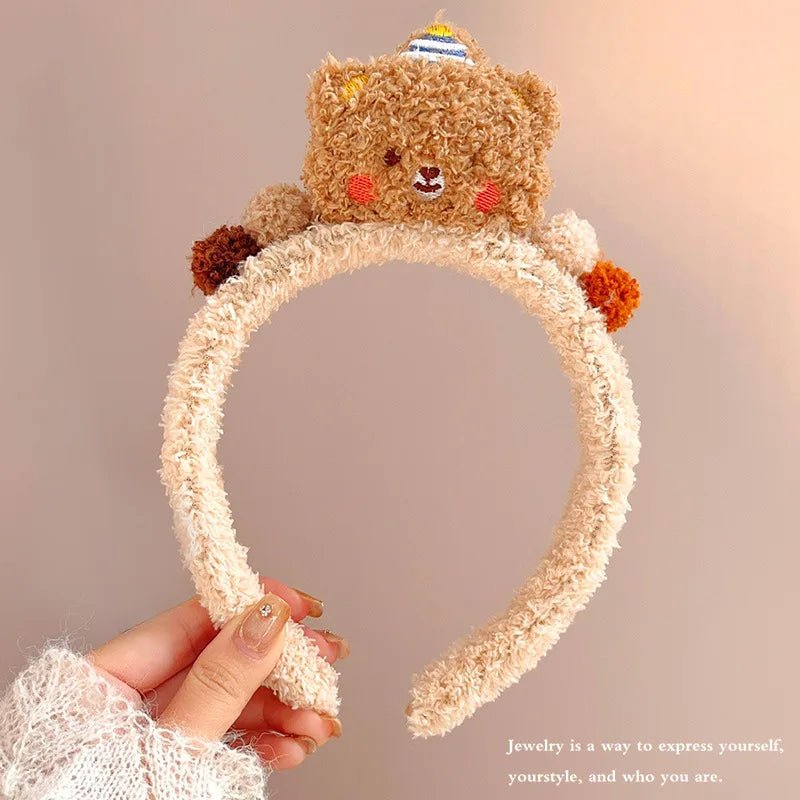 Cute Cartoon Plush Bear Hairband - itzy bitsy