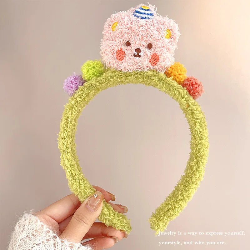 Cute Cartoon Plush Bear Hairband - itzy bitsy