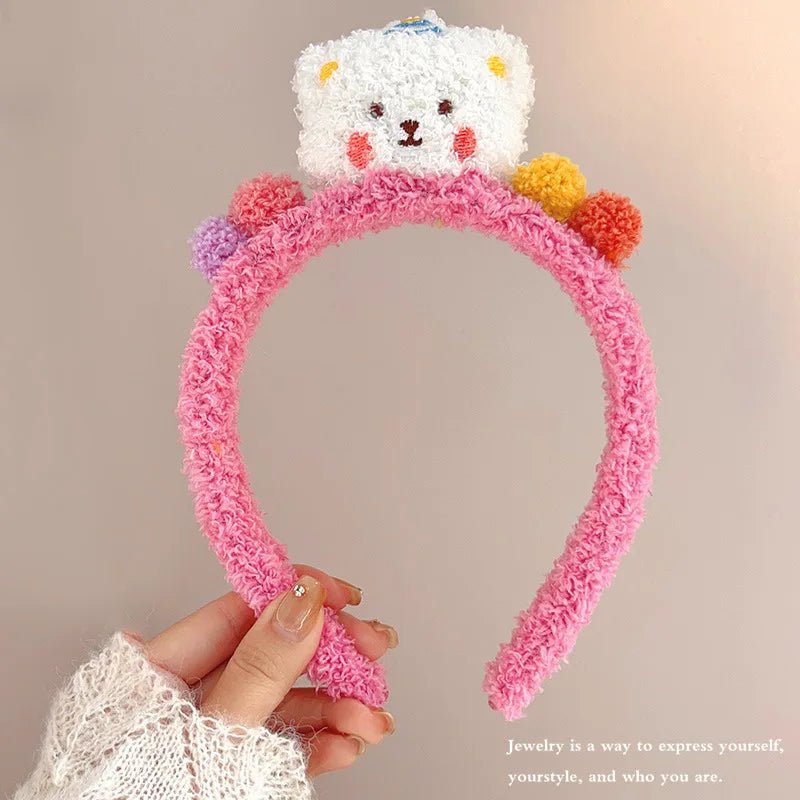 Cute Cartoon Plush Bear Hairband - itzy bitsy