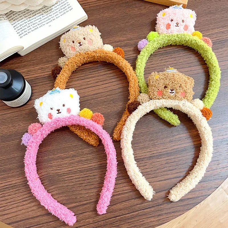 Cute Cartoon Plush Bear Hairband - itzy bitsy