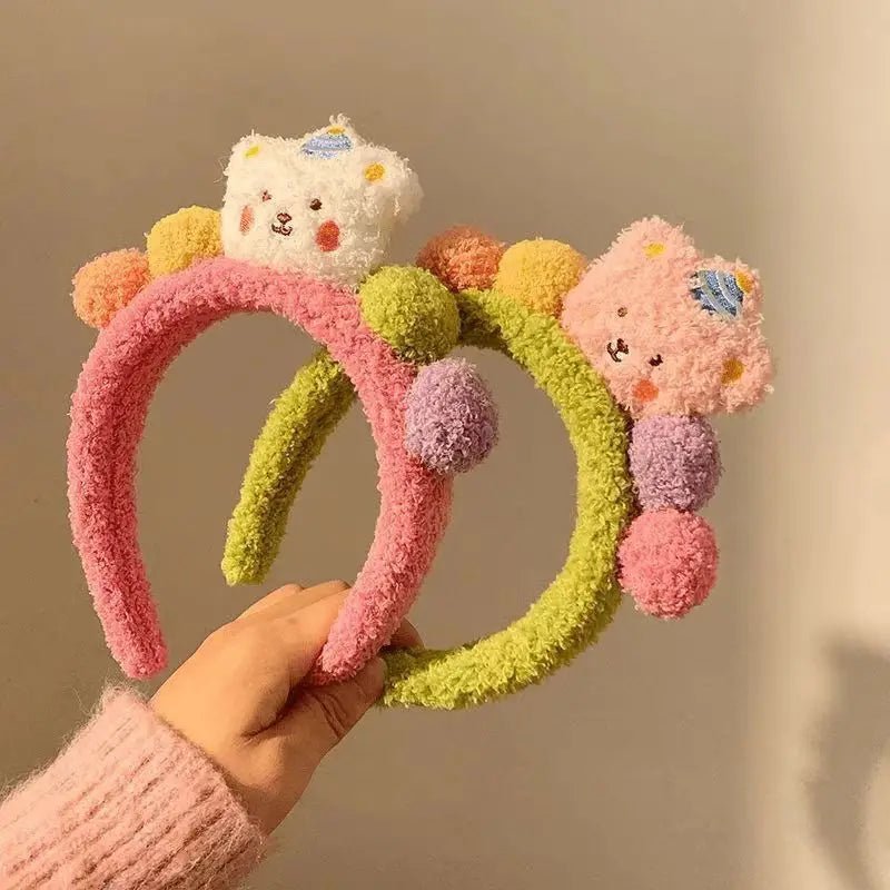 Cute Cartoon Plush Bear Hairband - itzy bitsy