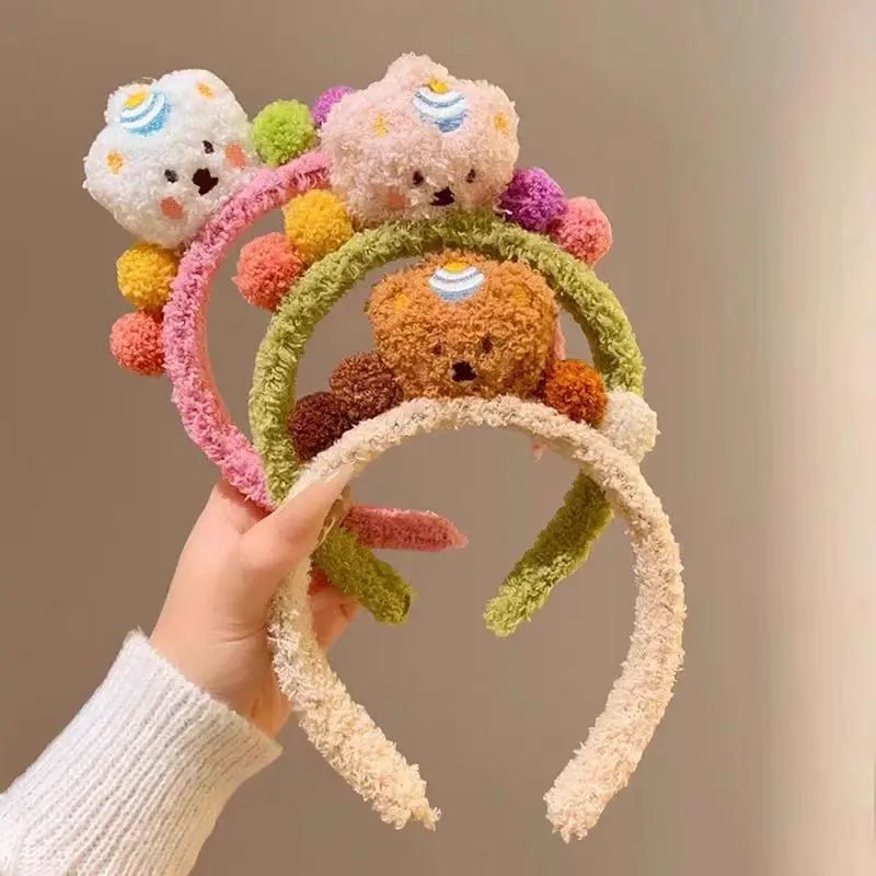 Cute Cartoon Plush Bear Hairband - itzy bitsy