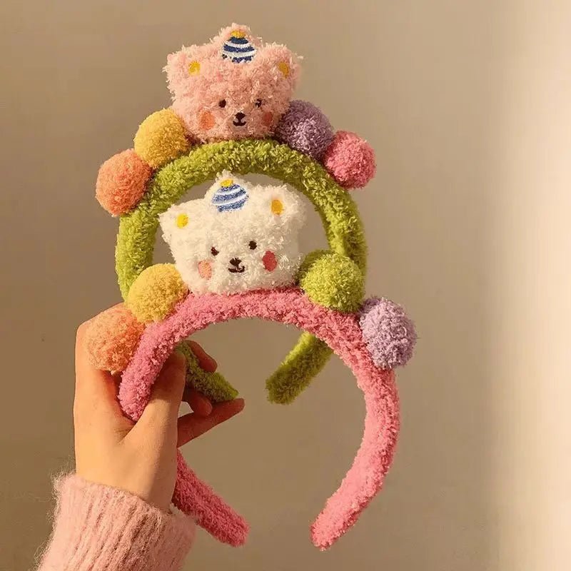 Cute Cartoon Plush Bear Hairband - itzy bitsy
