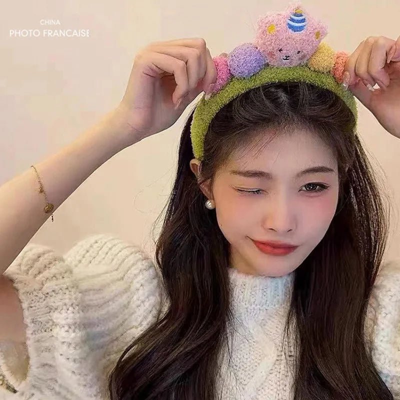 Cute Cartoon Plush Bear Hairband - itzy bitsy